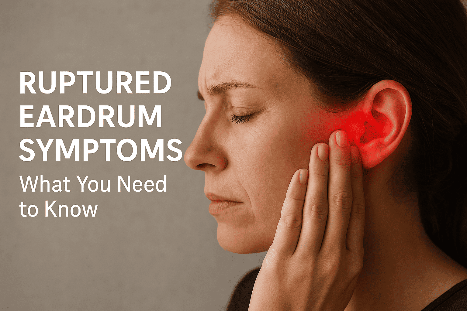 burst eardrum symptoms