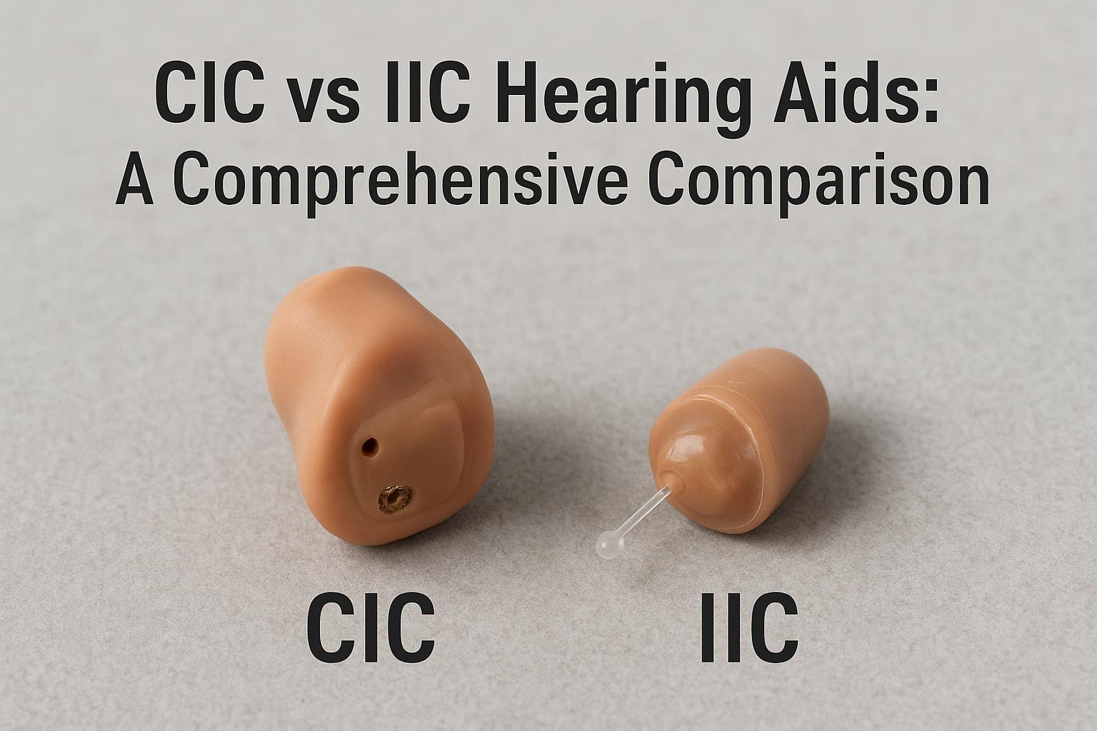 CIC vs IIC Hearing Aids