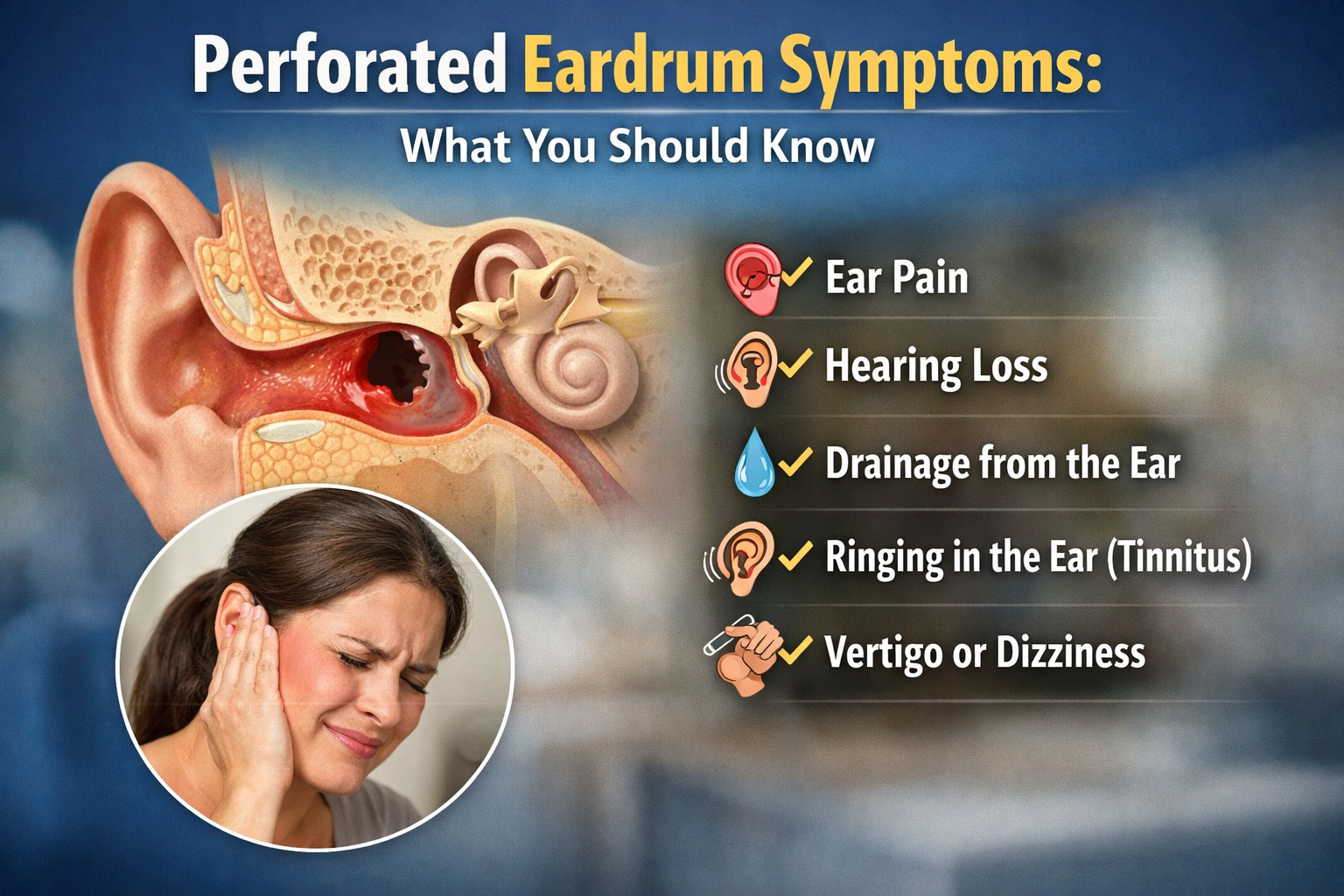 Perforated Eardrum Symptoms: What You Should Know