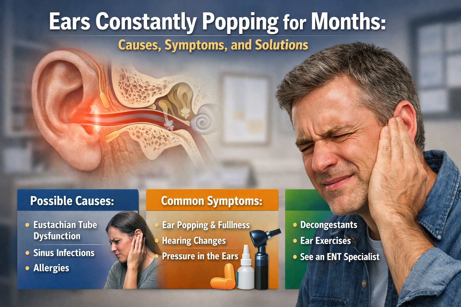 ears constantly popping for months