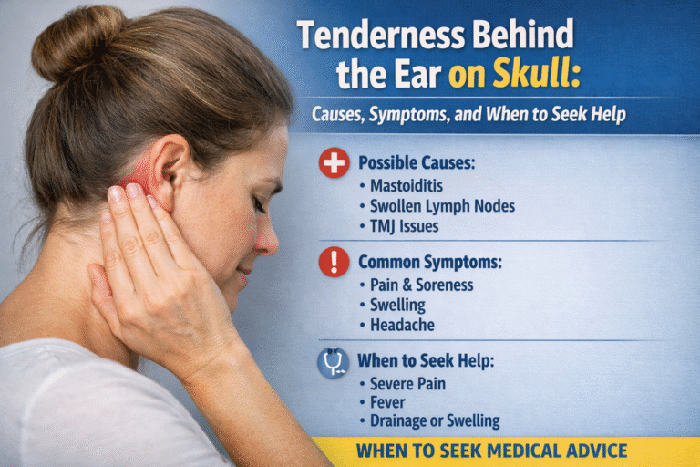 Misstinderness Tenderness Behind Ear on Skull Causes and Symptoms